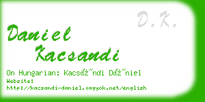 daniel kacsandi business card